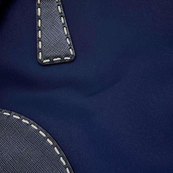 Prada Canapa City Handbag Nylon Leather Black - Picture 13 of 16